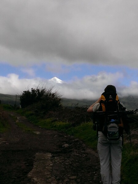Erster Blick auf den Teide von La Orotava